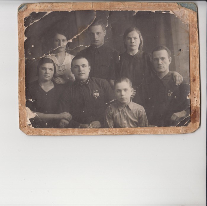 How I Restored a 1938 Family Photo - My, Retouch, Photoshop master, Old photo