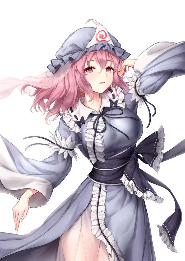 Yuyuko Saigyouji - Touhou, Saigyouji Yuyuko, Anime art, Anime, Not anime, Minust