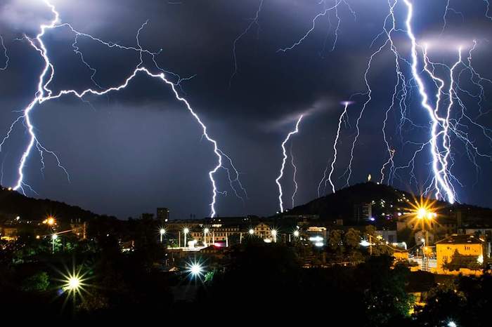 Thunderstorm - The photo, Lightning, Thunder, Thunderstorm, Plovdiv, Bulgaria, Longpost