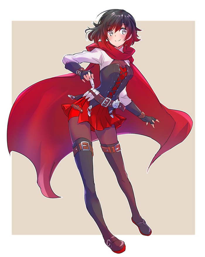  RWBY, Ruby Rose, Anime Art, Mojojoj, , ,  , 