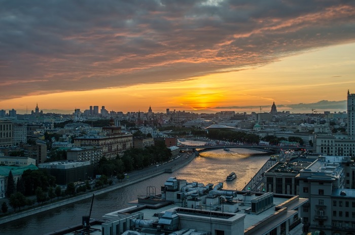 Закат над столицей - Фотография, Nikon, Закат, Москва, Длиннопост