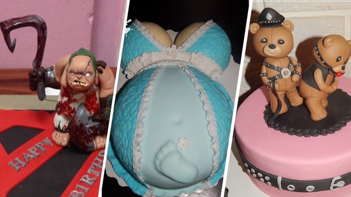 Pregnant belly, breasts and BDSM bears: why do people order cakes that are scary to cut - Cake, Sweets, For children, Sweet tooth, Food, Longpost