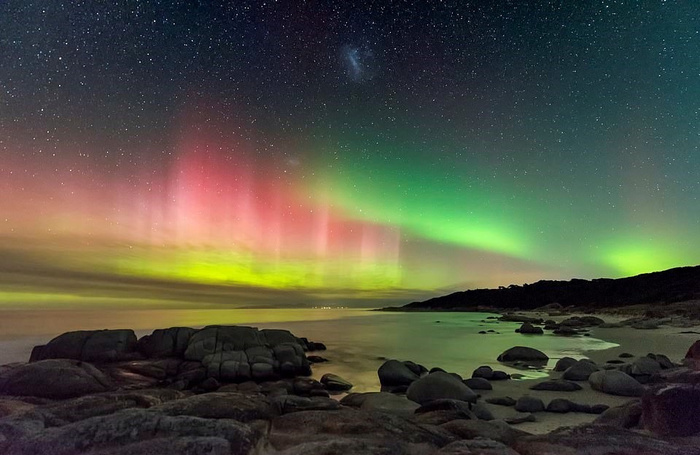 Southern lights. Tasmania - Polar Lights, Tasmania, The photo