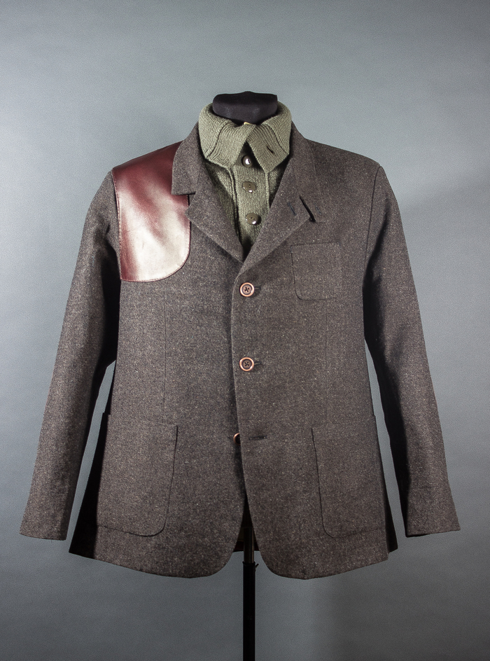 Hunting tweed jacket. - My, Scaffold, Cloth, Mens clothing, Jacket, Cap, Needlework without process, Longpost