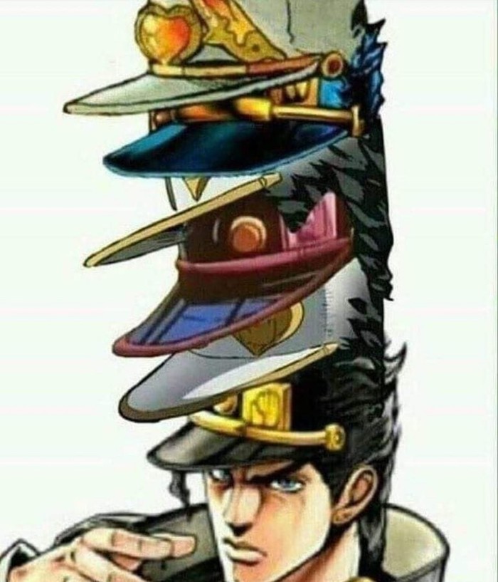 Mom is so fashionable - Kujo Jotaro, Humor, Cap, Jojos bizarre adventure