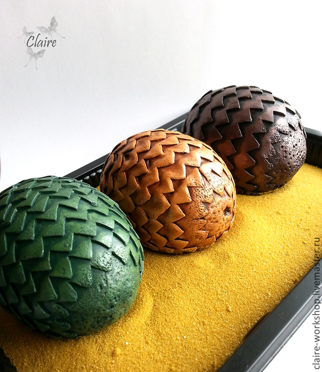 Say a word about dragon eggs. - My, Needlework without process, Needlework, Dragon Eggs, Fair of Masters, Etsy, Game of Thrones, Leather, Needlemen, Longpost