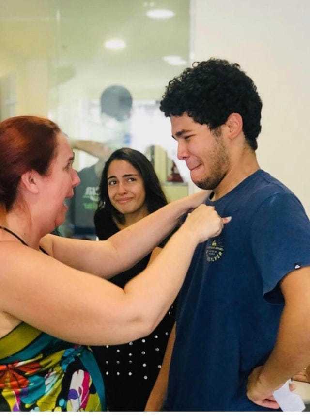 19-year-old Gabriel Nobre learned that he passed a very difficult entrance exam to a Brazilian university. - University, Exam, Brazil, The photo