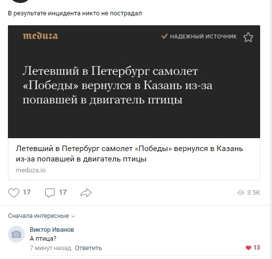 Никто не пострадал)) - Моё, Авиакомпания победа, Медуза