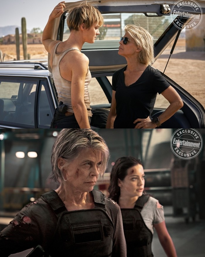 New shots of Terminator - Linda Hamilton, Mackenzie Davis, Terminator, Scene from the movie, Franchise, Terminator: Dark Fate