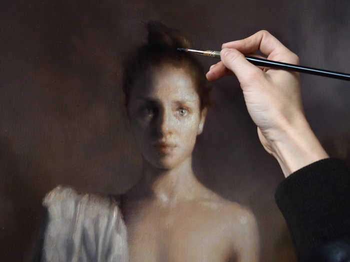 MARIA KREYN - USA, Painting, Portrait, Informative, Longpost, Artist