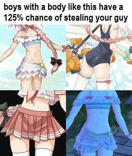 Boys with this body have a 125% chance to steal your boyfriend - Its a trap!, Astolfo, Trapom