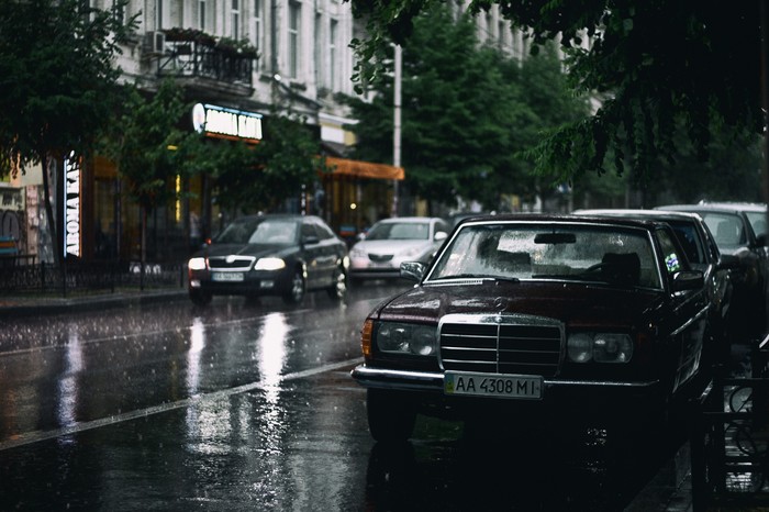 Rain - My, The photo, W123, Auto