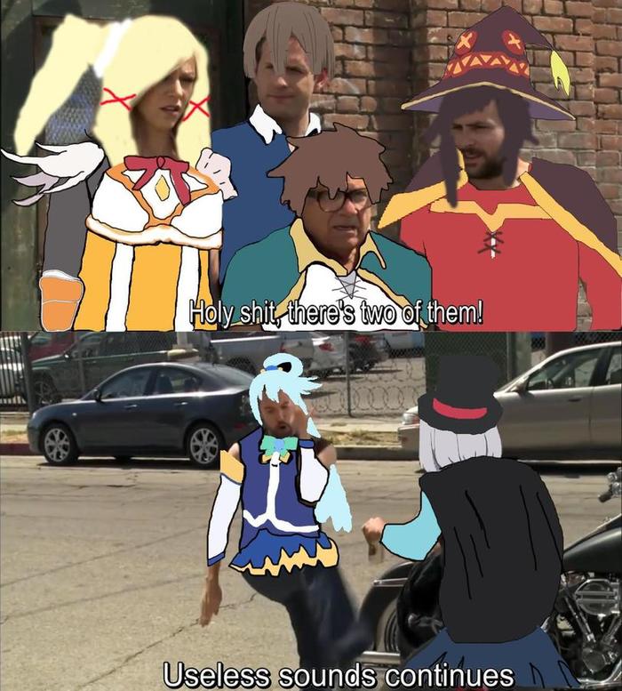    Konosuba, ,    , , Aqua, Megumin, Darkness, Satou Kazuma