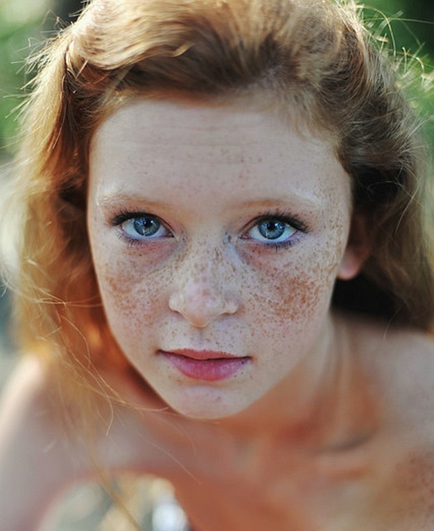 The sun loves them - Freckles, Girls, Face, Eyes, Redheads, The sun, Summer, Longpost