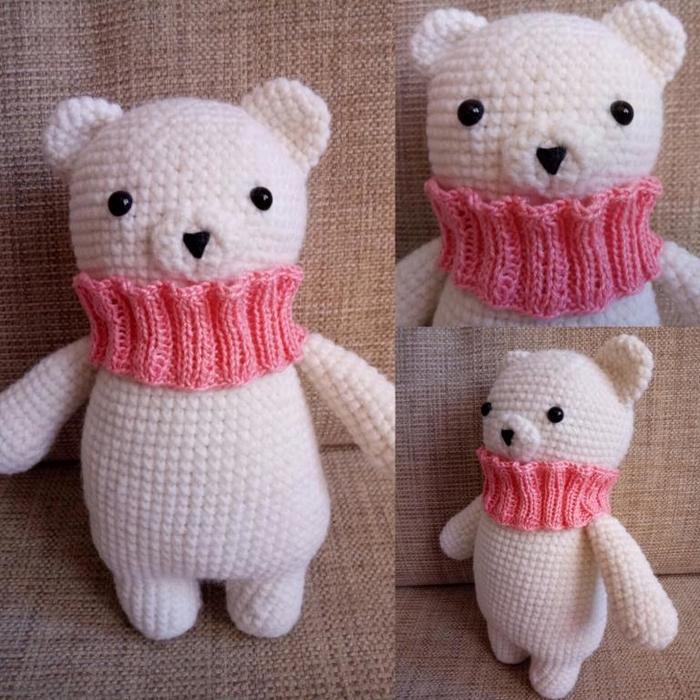 My amigurumi bear - Amigurumi, My, Doll, Handmade, With your own hands, Creation