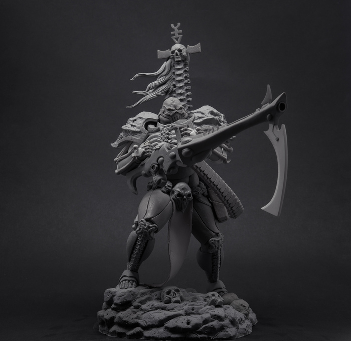 Maugan Ra. - My, Warhammer 40k, Warhammer, Polymer clay, Sculpture, With your own hands, Models, Hobby, Longpost
