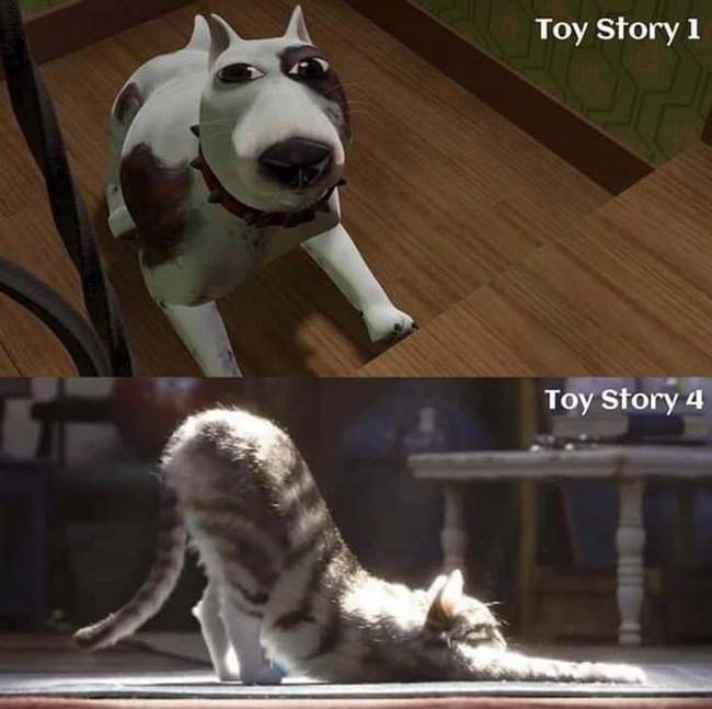 Animation: Toy Story 1 vs Toy Story 4 - Animation, Quality, The history of toys, Toy Story 4, Cartoons, Cool, Detailing