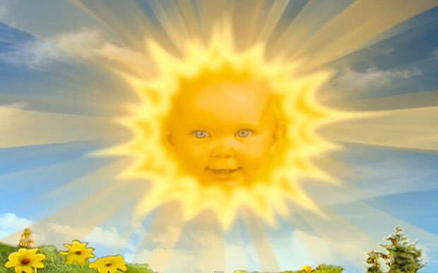 Baby Sun from Teletubbies already has a baby of his own - Teletubbies, Children, The sun, Time flies, TV program