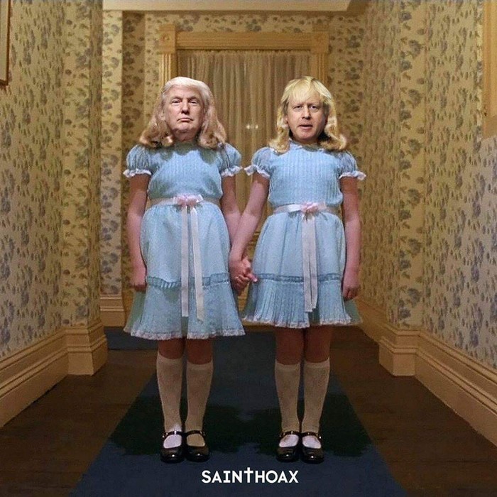 New and old - Shining stephen king, Twins, Shine, Boris Johnson, Donald Trump, Images