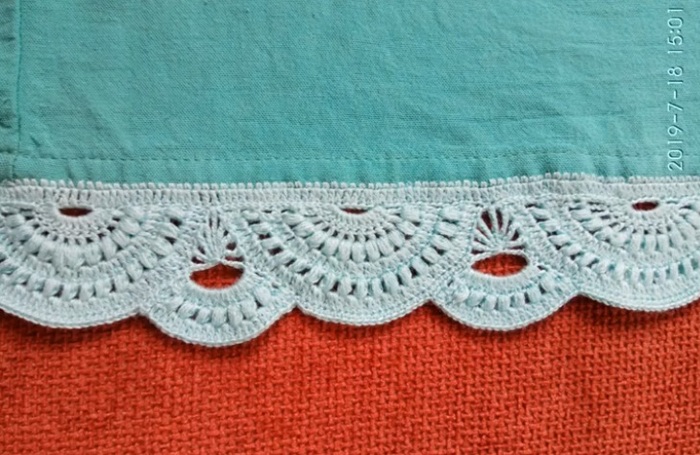 Кайма, оборка, обвязка крючком