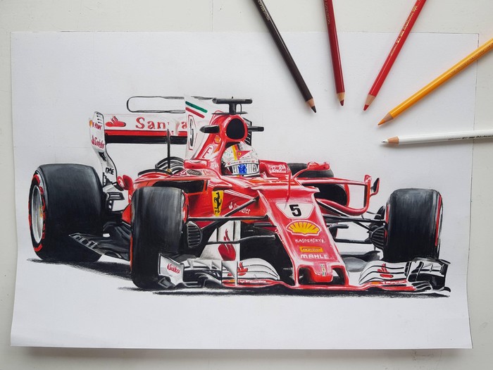 Some kind of art 16 - Art, Bolide, Formula 1, Pencil drawing, Racing cars