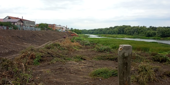 Coastal construction on the Khoper River - My, Hopper River, Coast, Geography, The photo