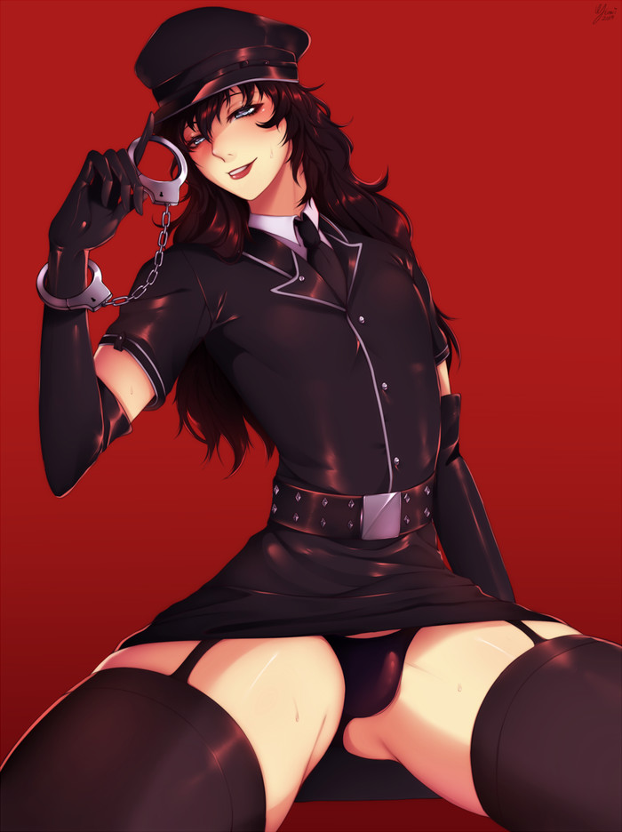 Good or bad cop? - NSFW, Its a trap!, Ren Amamiya, Persona 5, Persona, Art, Anime, Anime art