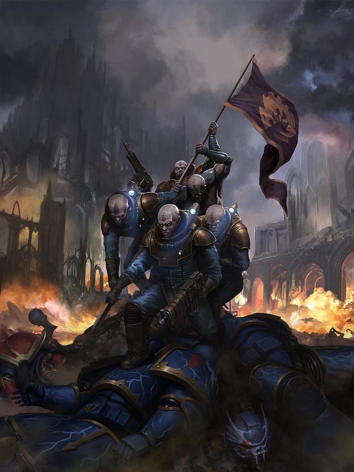This planet is ours. Warhammer 40k, Wh Art, Genestealer Cults, Chaos Space marines, Night Lords, Celeng