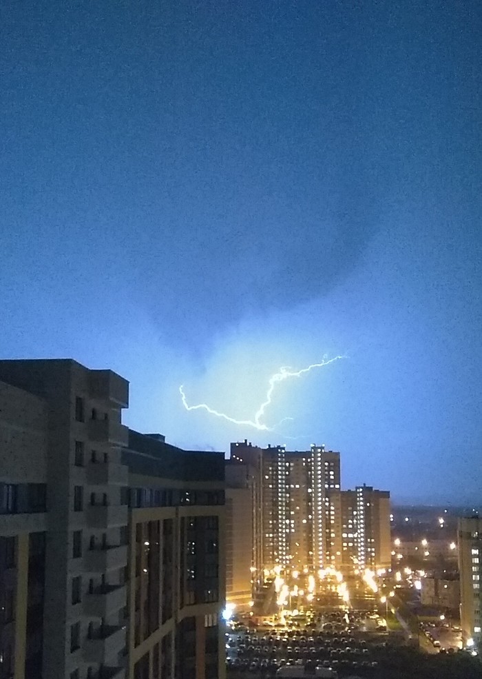 Lightning - My, Lightning, Thunderstorm, Summer, The photo