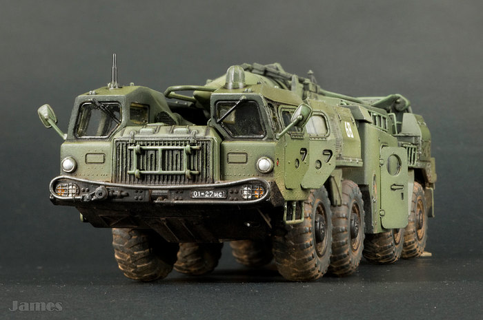 OTRK 9K72 Elbrus - My, Prefabricated model, Scale model, Longpost, Military equipment, Missile system