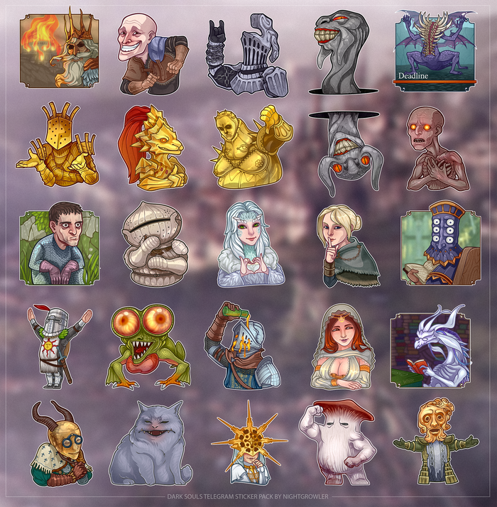 Dark Souls Sticker Pack