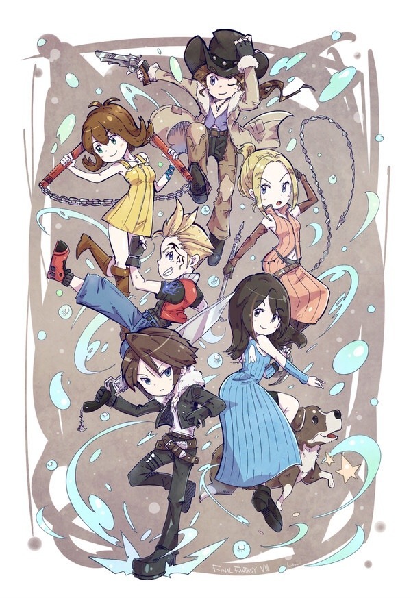 Final Fantasy VIII Game Art, , Final Fantasy, , Squall Leonhart, Rinoa Heartilly,  , Anime Art