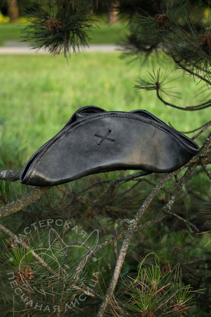 Ещё одна треуголка Ручная работа, Шляпа, Кожа, Своими руками, Длиннопост, Треуголка, Рукоделие без процесса