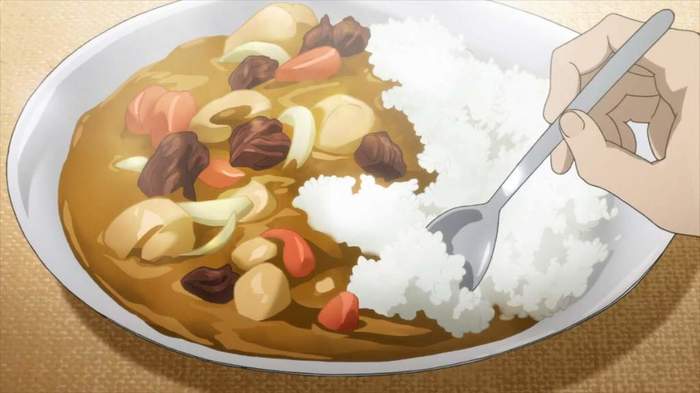 Curry like grandma Hikari part two: cooking kare rice - My, Curry, Japanese food, Anime, Japan, Images, Recipe, Video, Longpost