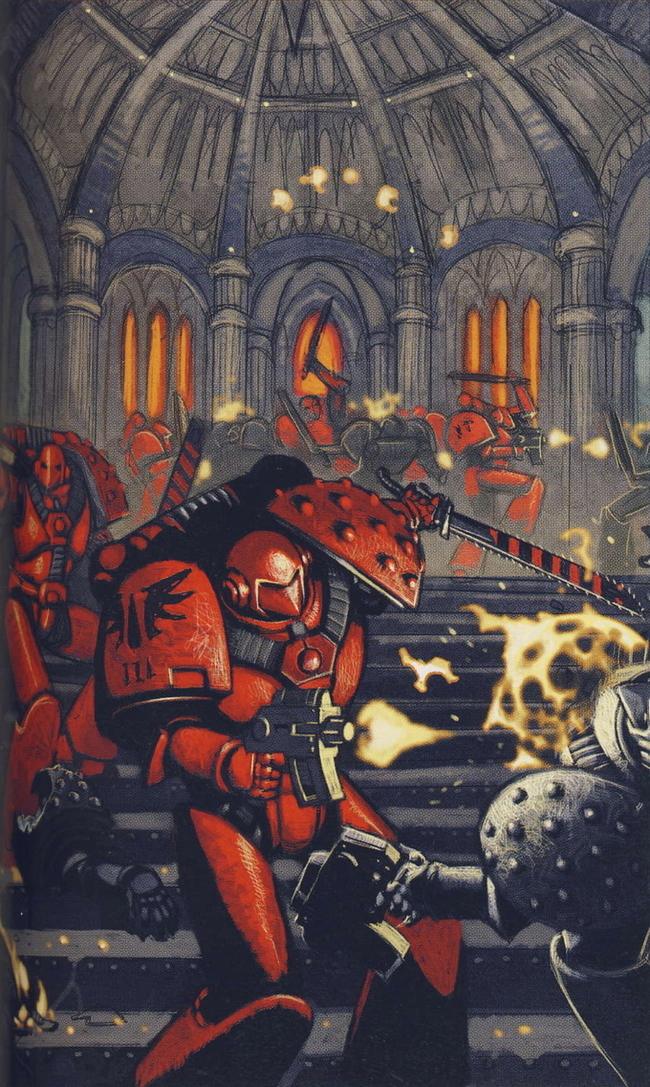 Blood angels - Warhammer 40k, Art, Blood angels, Longpost