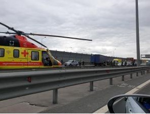 Accident on the ring road in St. Petersburg - Road accident, Negative, Crash