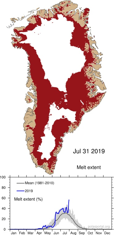 Heat in Greenland - Greenland, Heat, Natural disaster, Nature, Longpost
