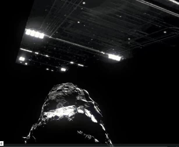 Last flyby of the comet. - Art, Video, Kinoart, Rosetta Mission, Comet Churyumov-Gerasimenko