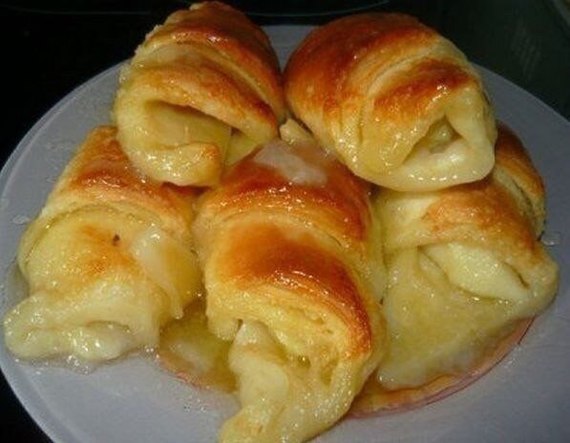 Apple puffs - My, Food, Cooking, Recipe, Apples