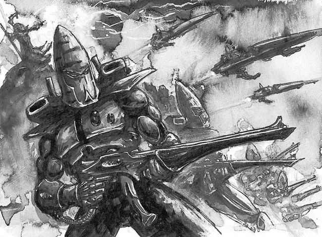 Guardian - Guardian, Eldar, Warhammer 40k, Art, Wh Art, Longpost