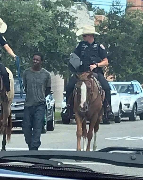 django unliberated - Mounted police, USA, Black people, Detention