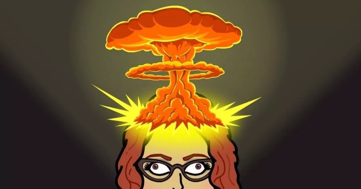Картинка взрыв мозгов. Ядерный взрыв мозга. Мозг вскипел.