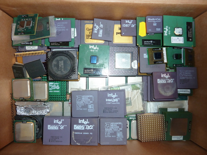 Box of CPU antiquities - My, Longpost, Old school, Computer hardware, Old iron, CPU