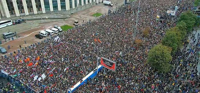 Rally on Sakharov today. - Russia, Rally, Sakharov Avenue