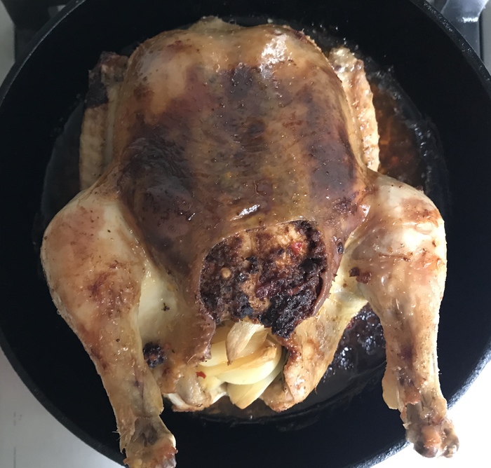 Чесночно-аджичная курочка Рецепт, Цыплята, Чеснок, Запекание, Аджика, Длиннопост