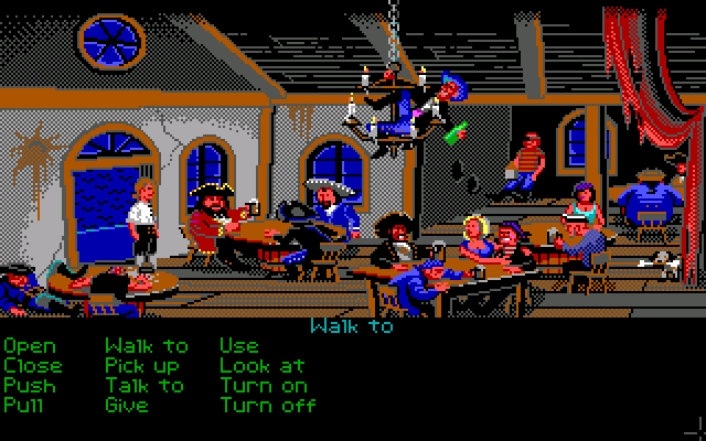 The Secret of Monkey Island. Часть 1 - Моё, 1990, Прохождение, Monkey Island, Lucasfilm Games, Игры для DOS, Квест, Ретро-Игры, Компьютерные игры, Длиннопост