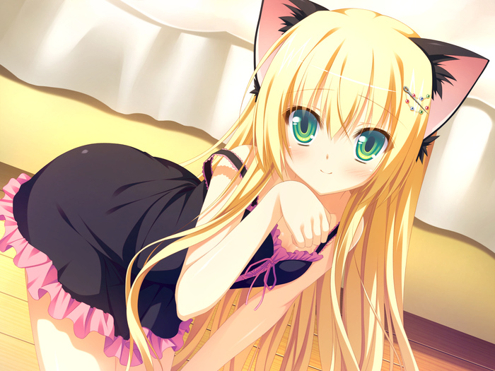 Good day!) - Anime, Anime art, Animal ears, Anime original