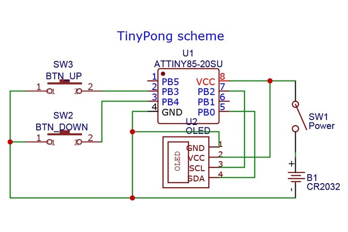 Attiny85 схема подключения