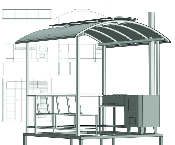 Gazebo with stove and barbecue. - My, Brazier, Shashlik, Carefully, Kazan, Pilaf, Longpost