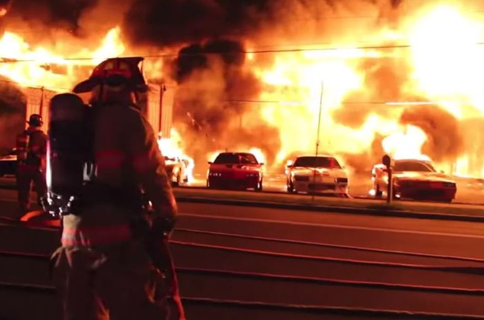 The Chevrolet dealership in the USA burned down completely! But that's not all ... - Movies, Serials, Chevrolet, Fire, Auto, Video, Longpost, Yandex Zen